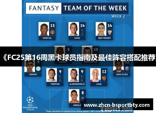 《FC25第16周黑卡球员指南及最佳阵容搭配推荐》